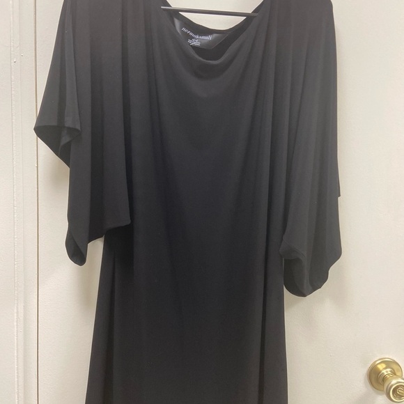 Norma Kamali, black batwing dolman sleeve extra large top - Picture 1 of 4